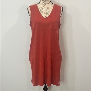 Toad & Co Grom organic cotton/hemp tank dress M